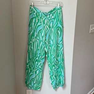 HEMMED FOR 5’4”!!!!  Lilly Pulitzer cambridge palazzo pants style #92371 size S